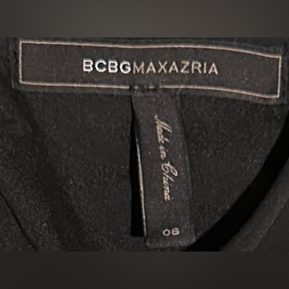 BCBGMaxAzria Sleeveless Alessandra Asymmetrical Handkerchief Peplum Mini Dress - Picture 4 of 10